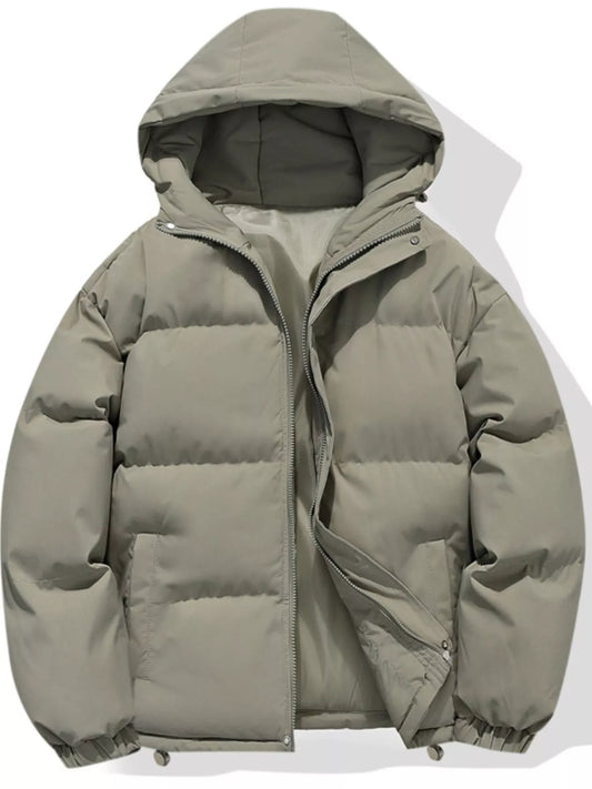Men's Plus Size Hooded Padded Winter Coat