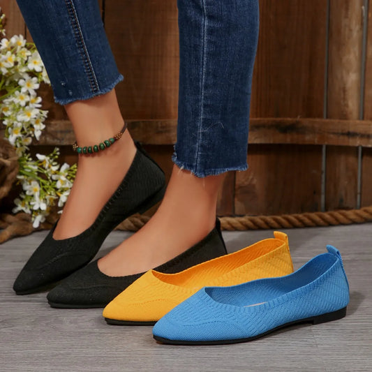 Point Toe Flats Slip-Ons