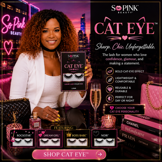 SO PINK BEAUTY Faux Mink Eyelashes 5 Pairs