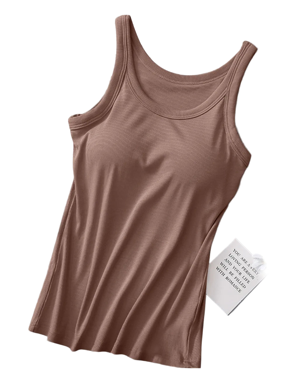 Round Neck Tank with Bra