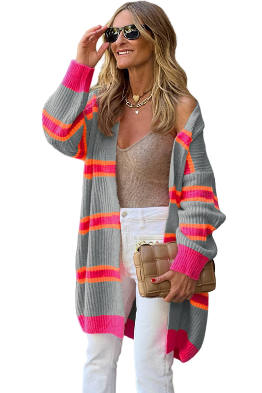 Ribbed Long Sleeve Cardigan