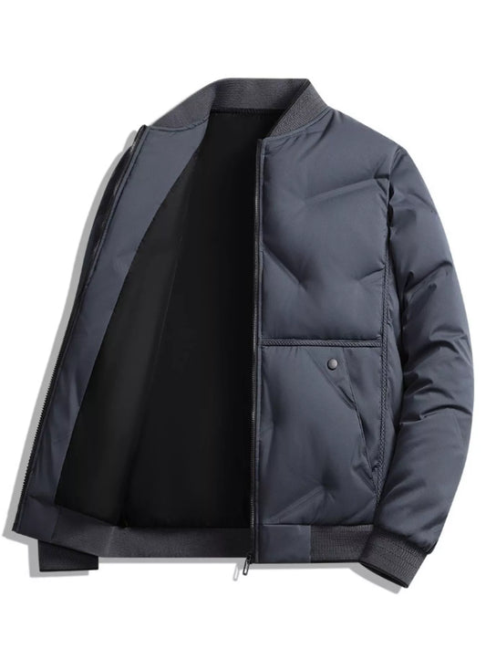 Men's Plus Size Zip Up Bomber Jacket