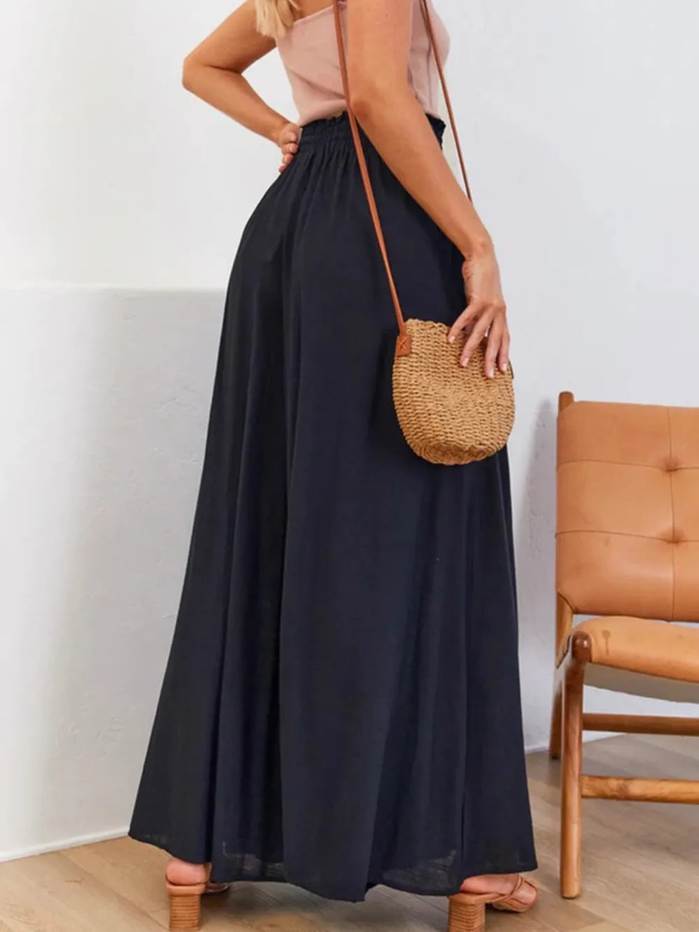 High Waist Wide Leg Pants