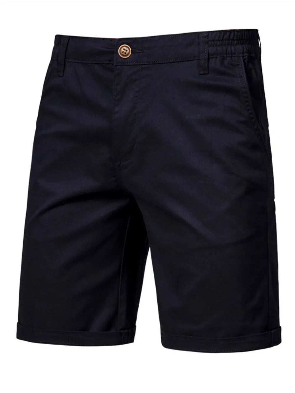 Men's Elastic Waist Shorts with Pockets