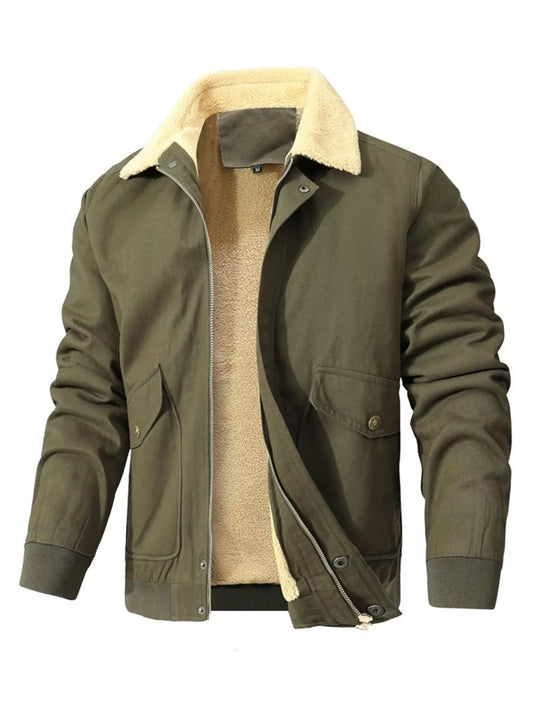 Men's Warm Sherpa Lined Jacket