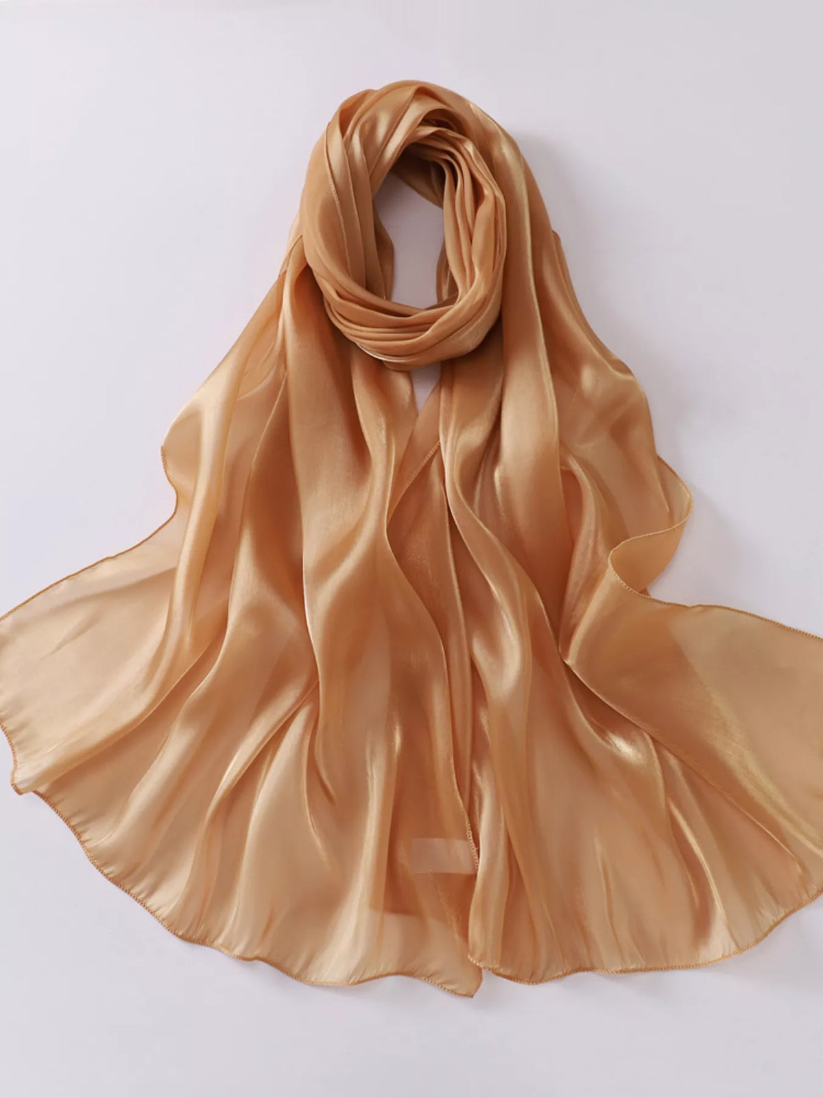 Solid Color Organza Scarf