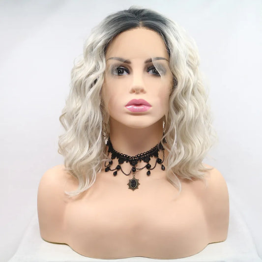 Gilded Strands™ Obsidian Pearl Wave Bob — 12"