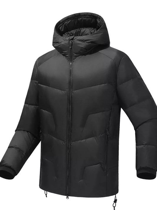 Men's Plus Size Hooded Padded Winter Puffer Jacket