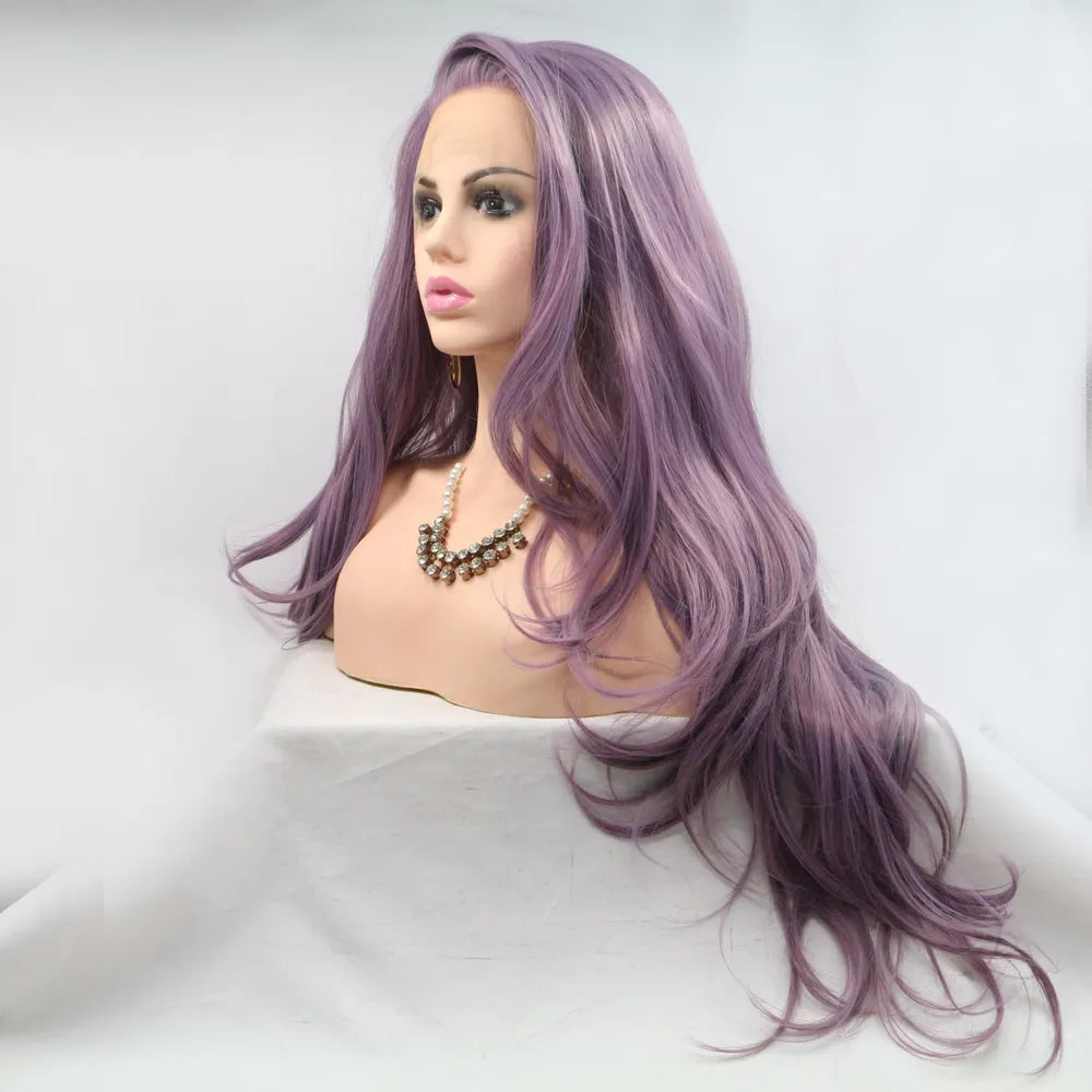 Gilded Strands™ Violet Wave Wig — 24"