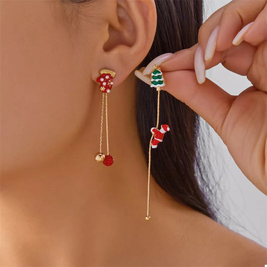 Christmas Santa Drop Earrings