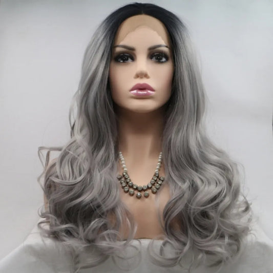 Gilded Strands™ Midnight Storm Wave Wig — 24"