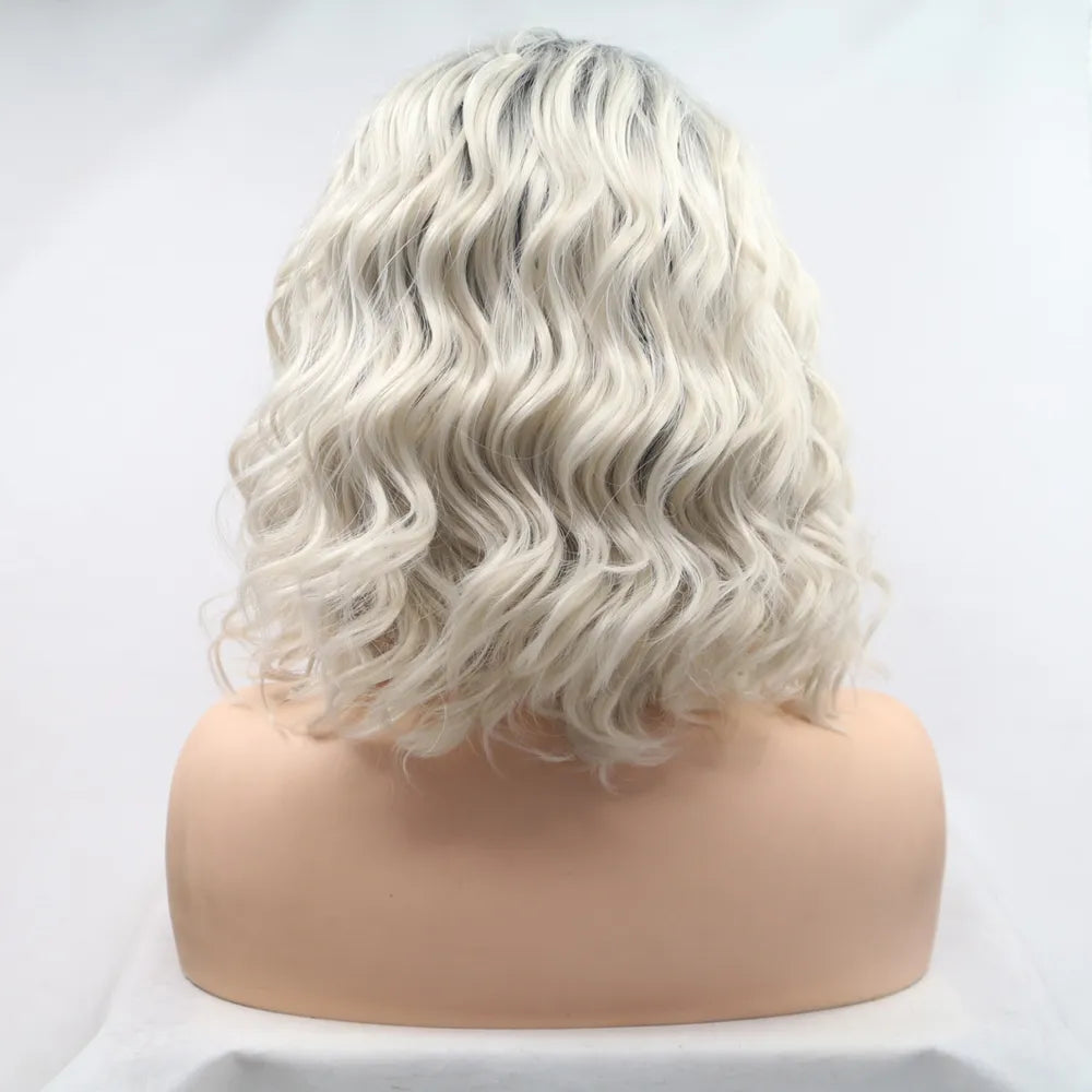 Gilded Strands™ Obsidian Pearl Wave Bob — 12"