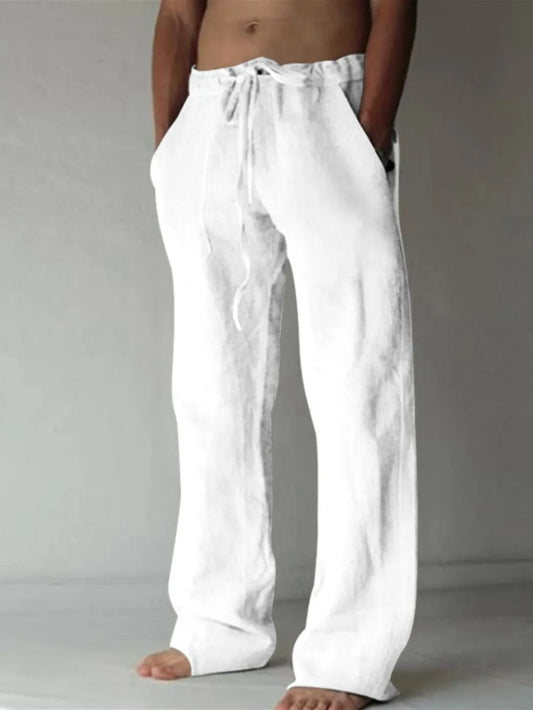 Men's Plus Size Drawstring Loose Fit Pants