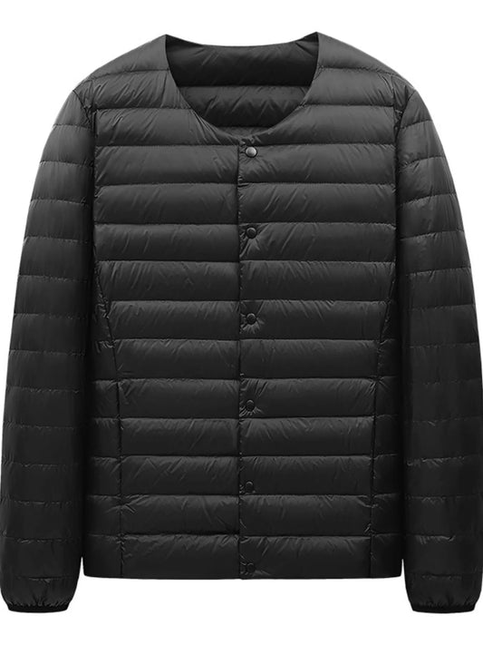 Men's Plus Size Lightweight Snap-Down Jacket