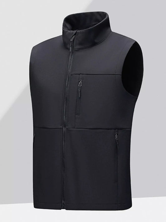 Men's Plus Size Zip Up Outdoor Vest