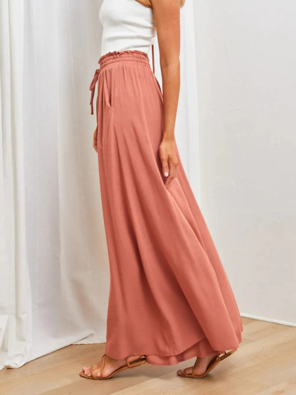 High Waist Wide Leg Pants
