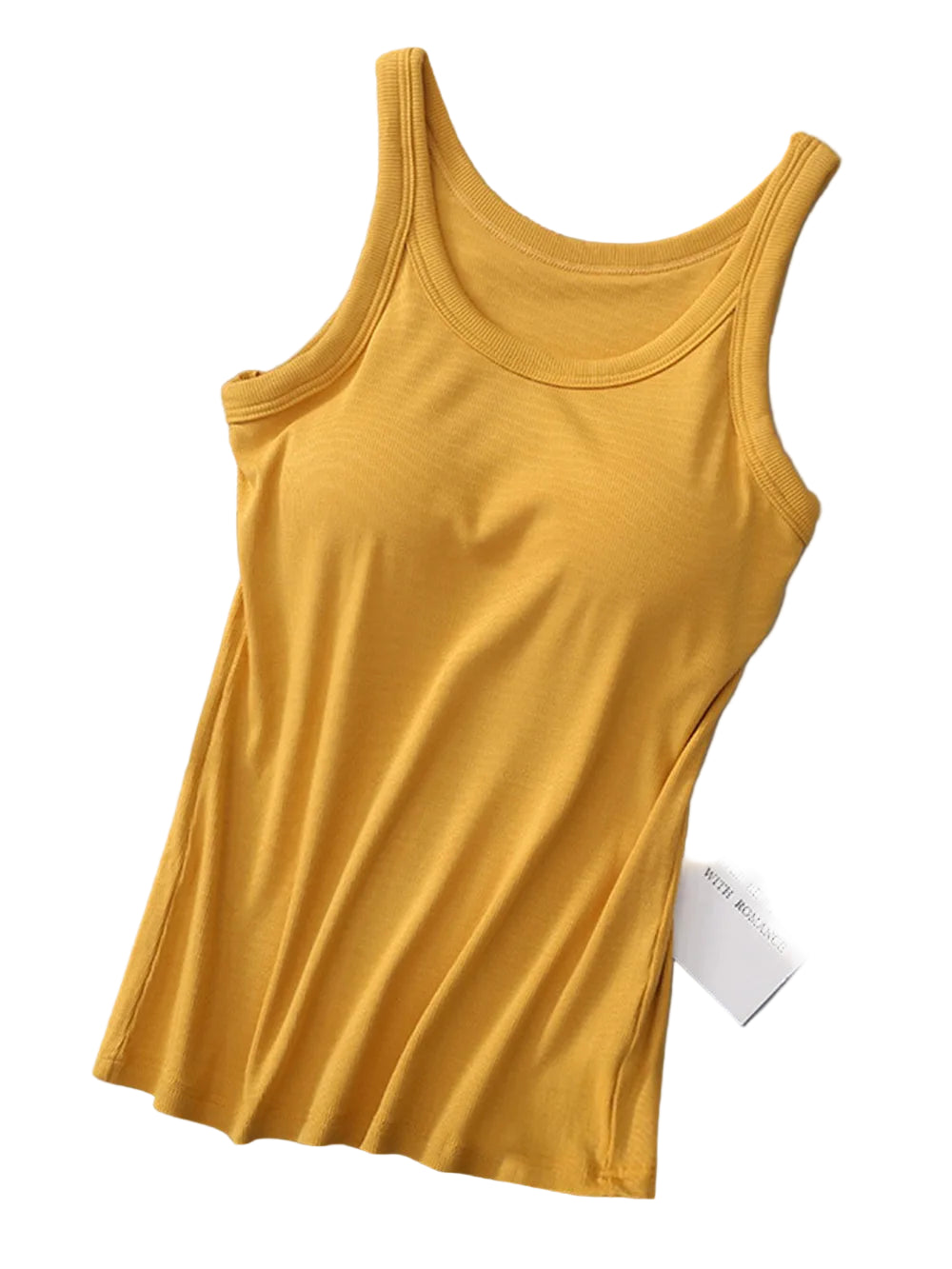 Round Neck Tank with Bra