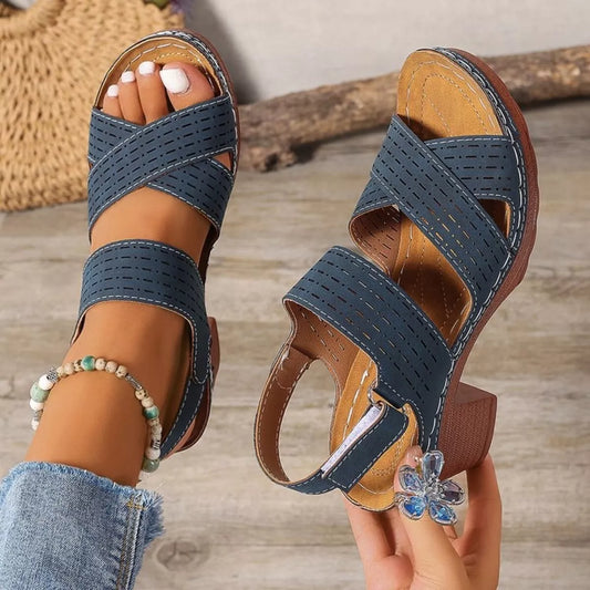 Open Toe Block Heels Sandals