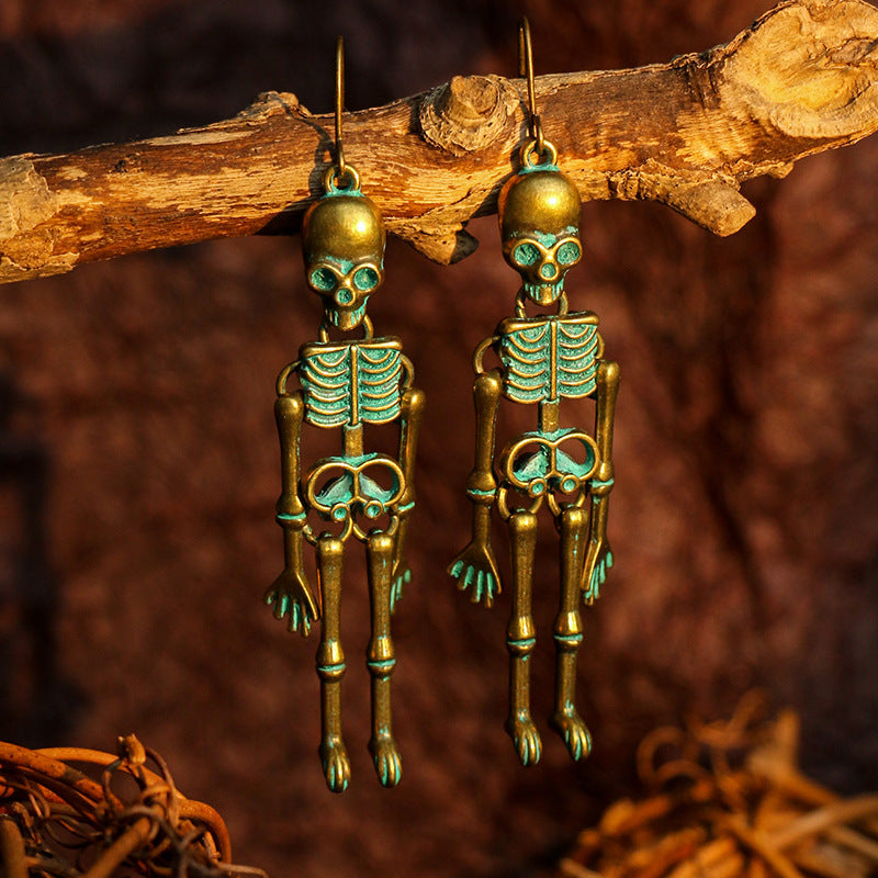 Skeleton Halloween Dangle Earrings
