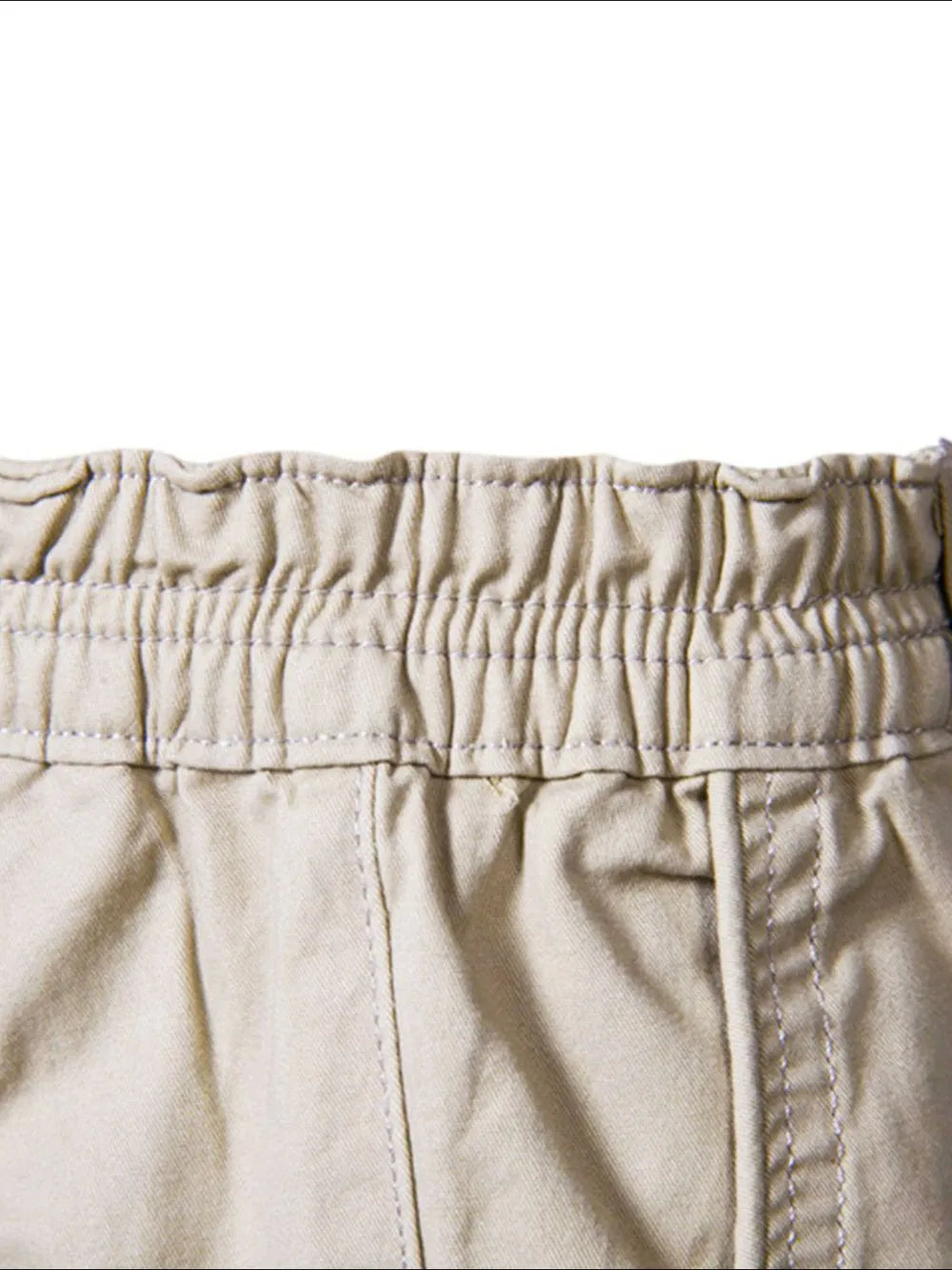 Men's Elastic Waist Shorts with Pockets