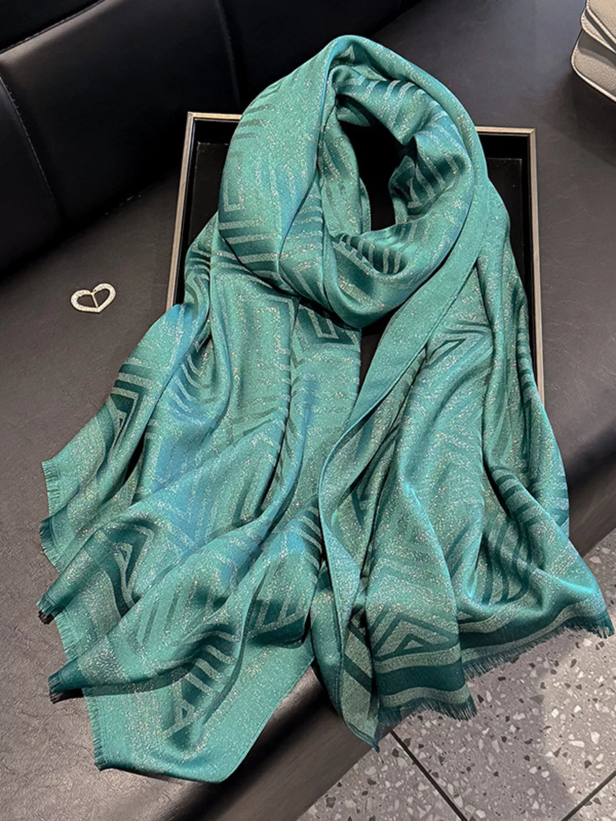Raw Hem Lightweight Scarf
