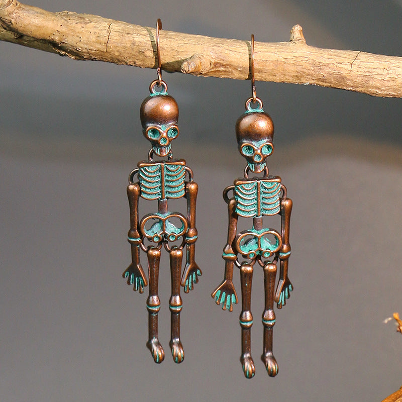 Skeleton Halloween Dangle Earrings