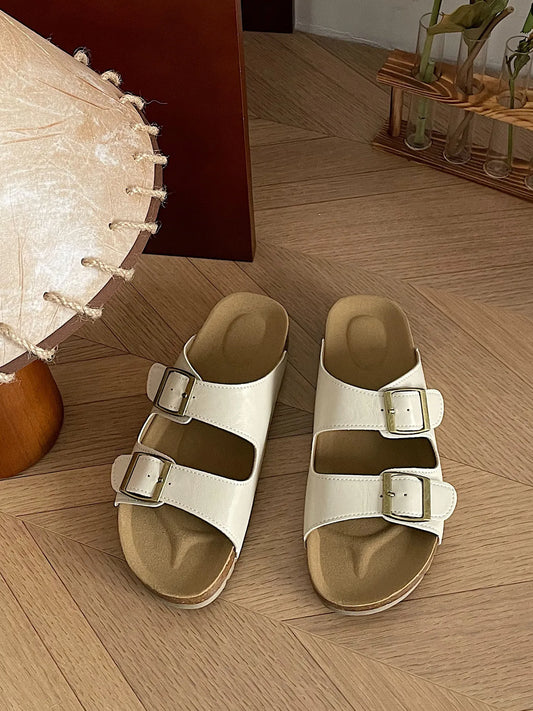 Classic Double Buckle Comfort Sandals