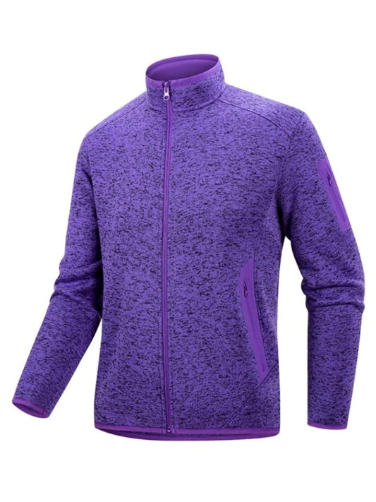 Men's Full Size Full-Zip Outdoor Jacket Plus Size