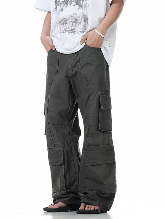 Men's Loose Fit Multi-Pocket Cargo Pants