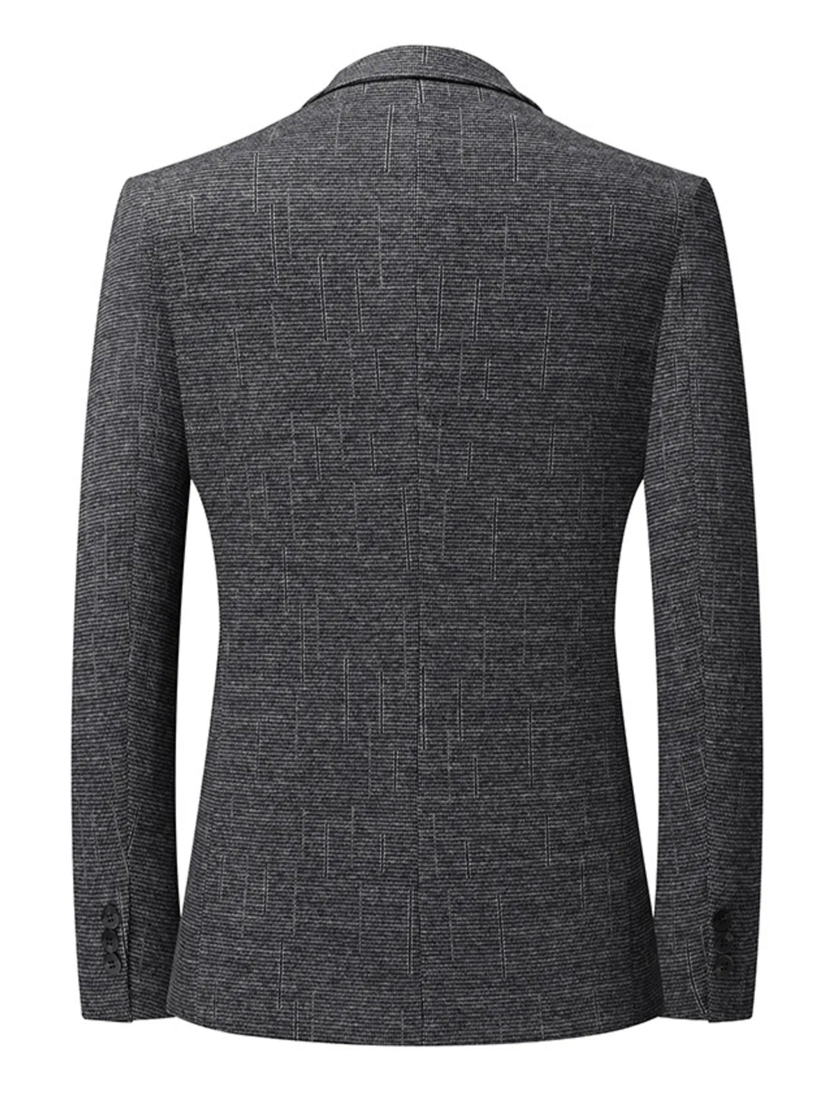 Men's Single-Breasted Tweed Blazer