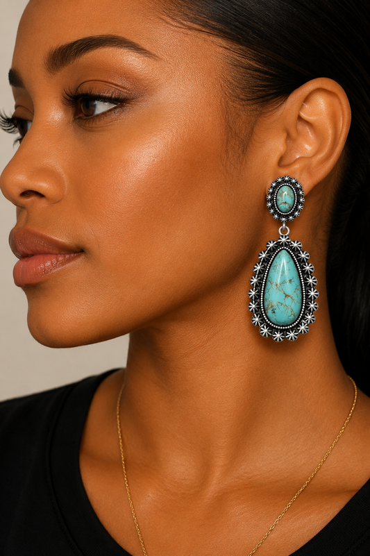 Artificial Turquoise Earrings