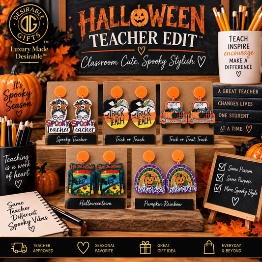 Spooky Halloween Statement Drop Earrings