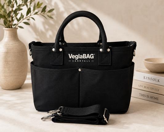 Multi Pockets Canvas Handbag