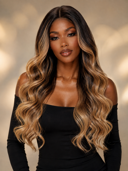Gilded Strands™ Mocha Melt Lace Front Wig ✨