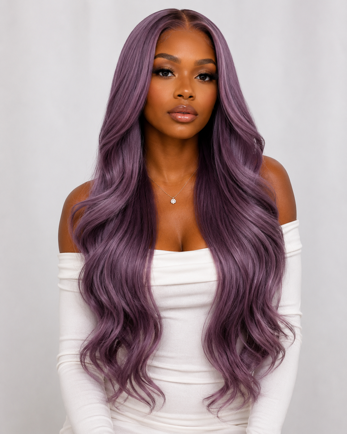 Gilded Strands™ Violet Wave Wig — 24"