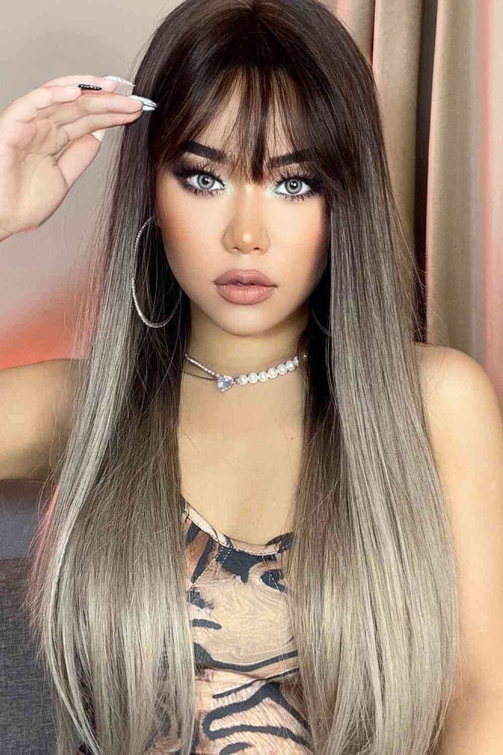 Gilded Strands™ Smoke & Shadow Long Wig — 26"