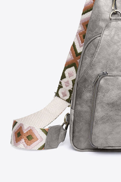 Compact & Versatile PU Leather Sling Bag for Stylish Adventures