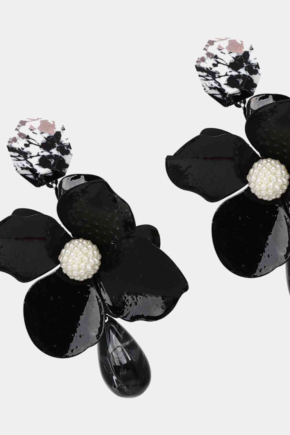 Bloosom Flower Teardrop Resin Earrings - Vibrant & Stylish