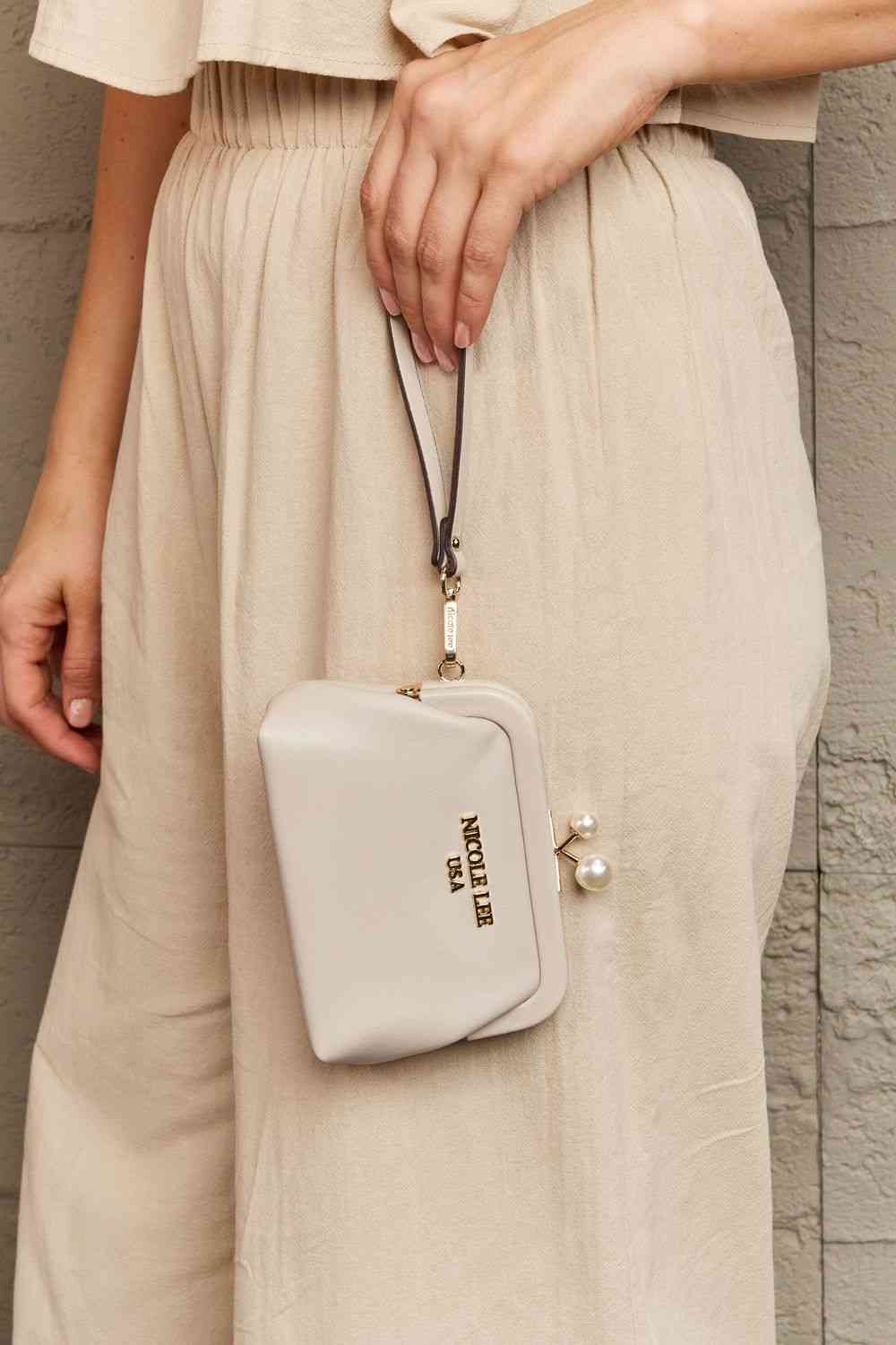 Nicole Lee USA Elise Pearl Coin Purse for Chic Style