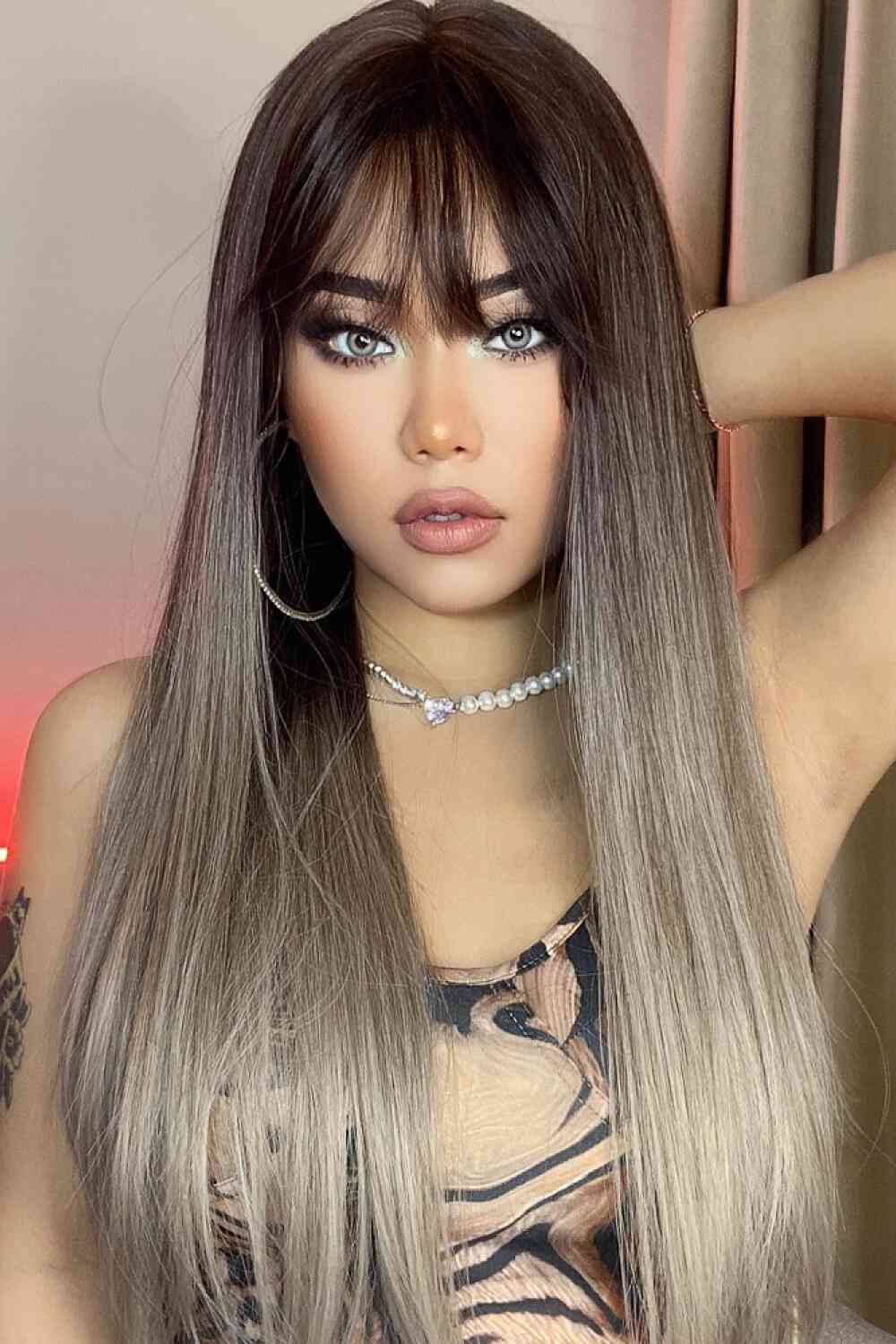 Gilded Strands™ Smoke & Shadow Long Wig — 26"