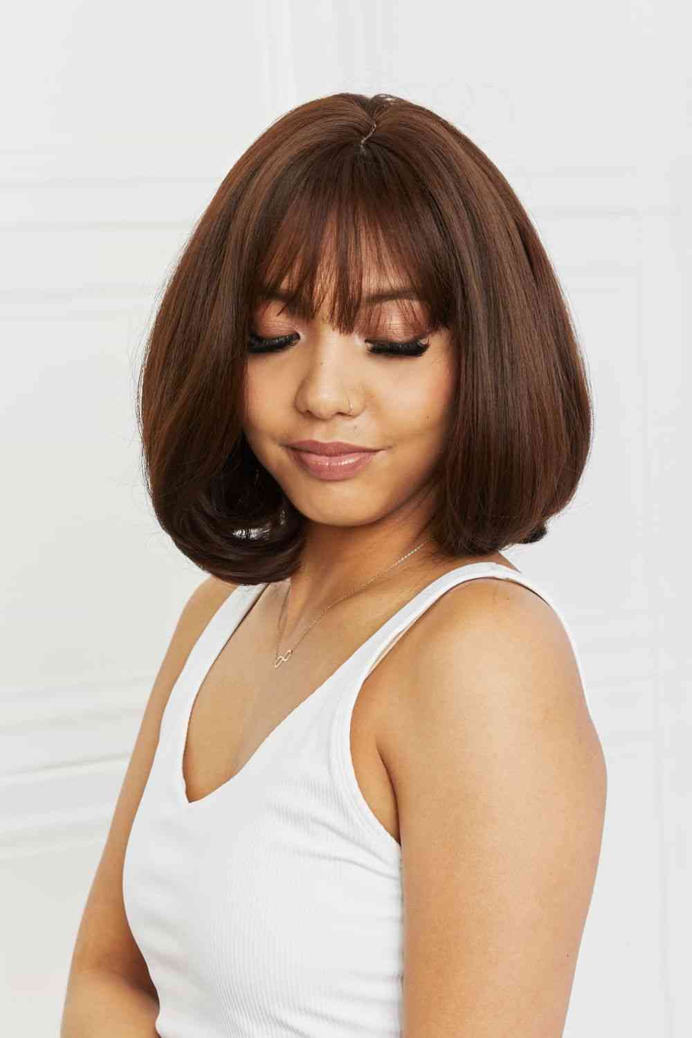 Gilded Strands™ Espresso Bob — 9"