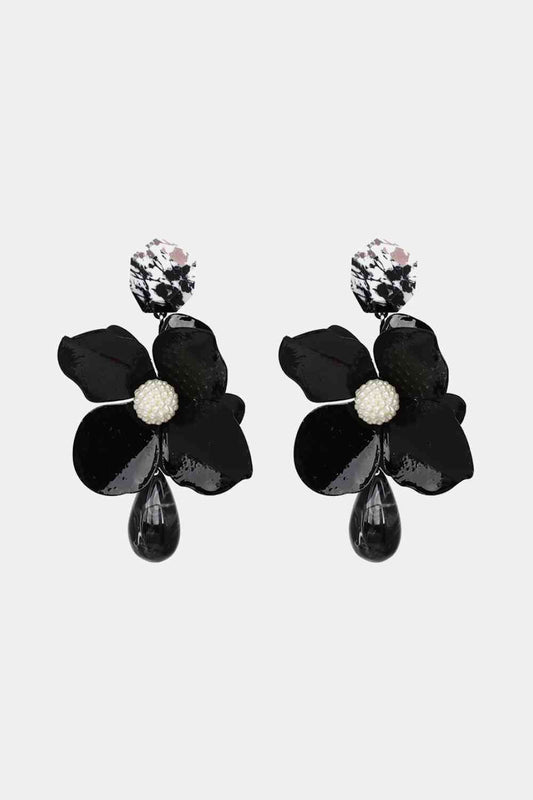 Bloosom Flower Teardrop Resin Earrings - Vibrant & Stylish
