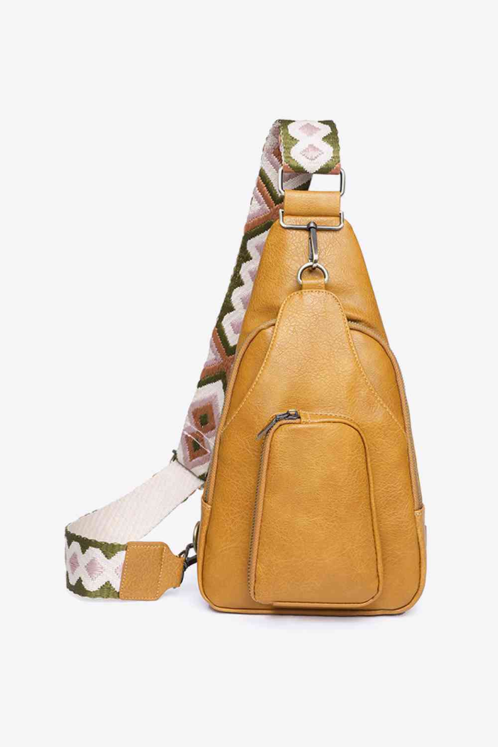 Compact & Versatile PU Leather Sling Bag for Stylish Adventures